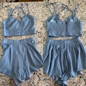 Two piece tank and short matching set